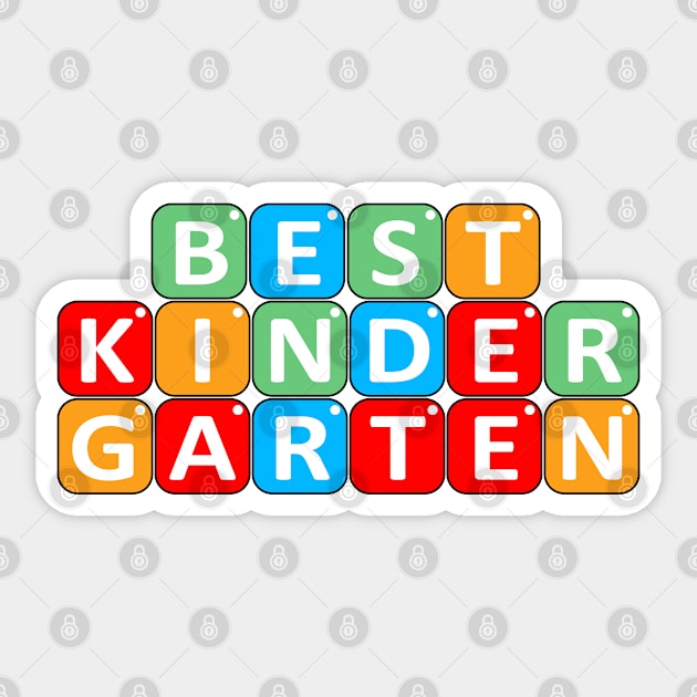 Best Kindergarten, Teacher Education, Back To School, Pre K Sticker by DMS DESIGN